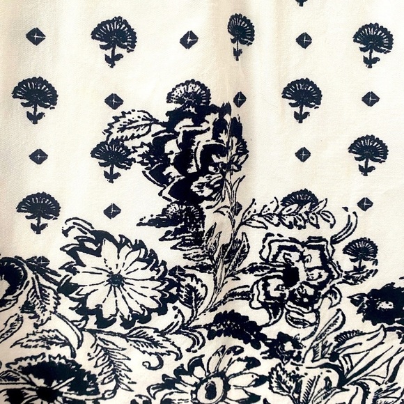 Abercrombie & Fitch Boho Floral Black & White Corset Romper Adjustable Straps S - Picture 4 of 8